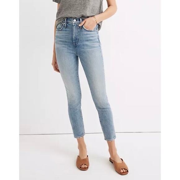 Madewell Denim - MADEWELL High Rise Skinny Crop Jeans Gleeson Wash 24